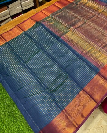 Semi Silk Saree - Small Butta - 9