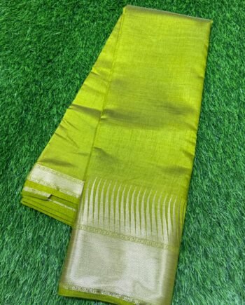 Tussar semi silk saree - Tower Border - 7