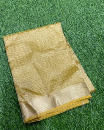 Clearance Sale - Vairaoosi Stripes in Banarasi Tissue Crush Saree - 3
