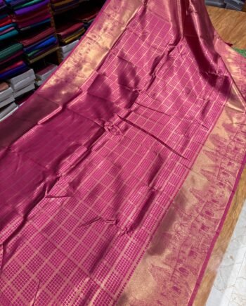 Kovil Inspired Semi Silk Saree - 4