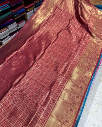 Kovil Inspired Semi Silk Saree - 5