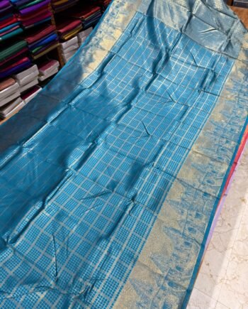 Kovil Inspired Semi Silk Saree - 1