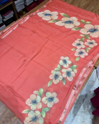 Premium Georgette Saree - Floral Pattern - 2