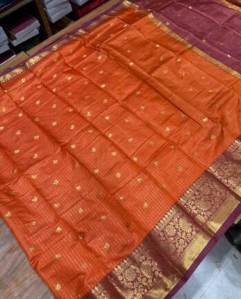 Banarasi Zari Checks Saree - 3