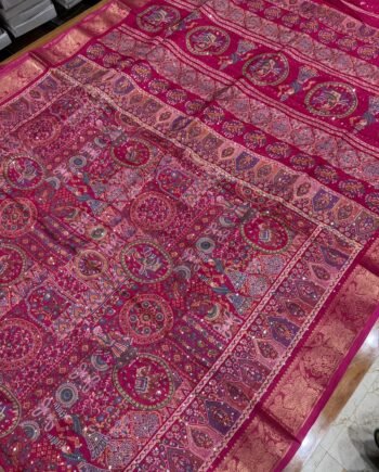 Pashmina Georgette Saree with Allover Sequence with Position Prints - 7