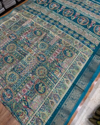 Pashmina Georgette Saree with Allover Sequence with Position Prints - 4