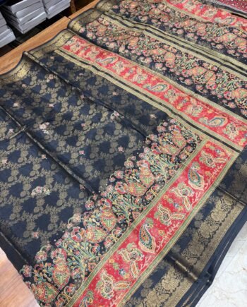 Kalamkari binny semi silk saree - 2