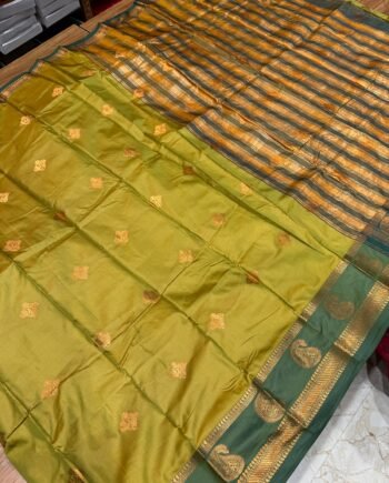 Korvai Semi Silk Saree with Rettapetta Border - 1