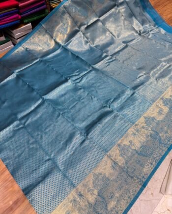 Kovil Inspired Semi Silk Saree - 6